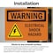 Signmission Electrical Shock Hazard With Symbol OSHA Warning Sign, Vinyl Decal, 10in W x 7in L, 2PK OS-2PACK-WS-D-710-L-12100 - alternate 3